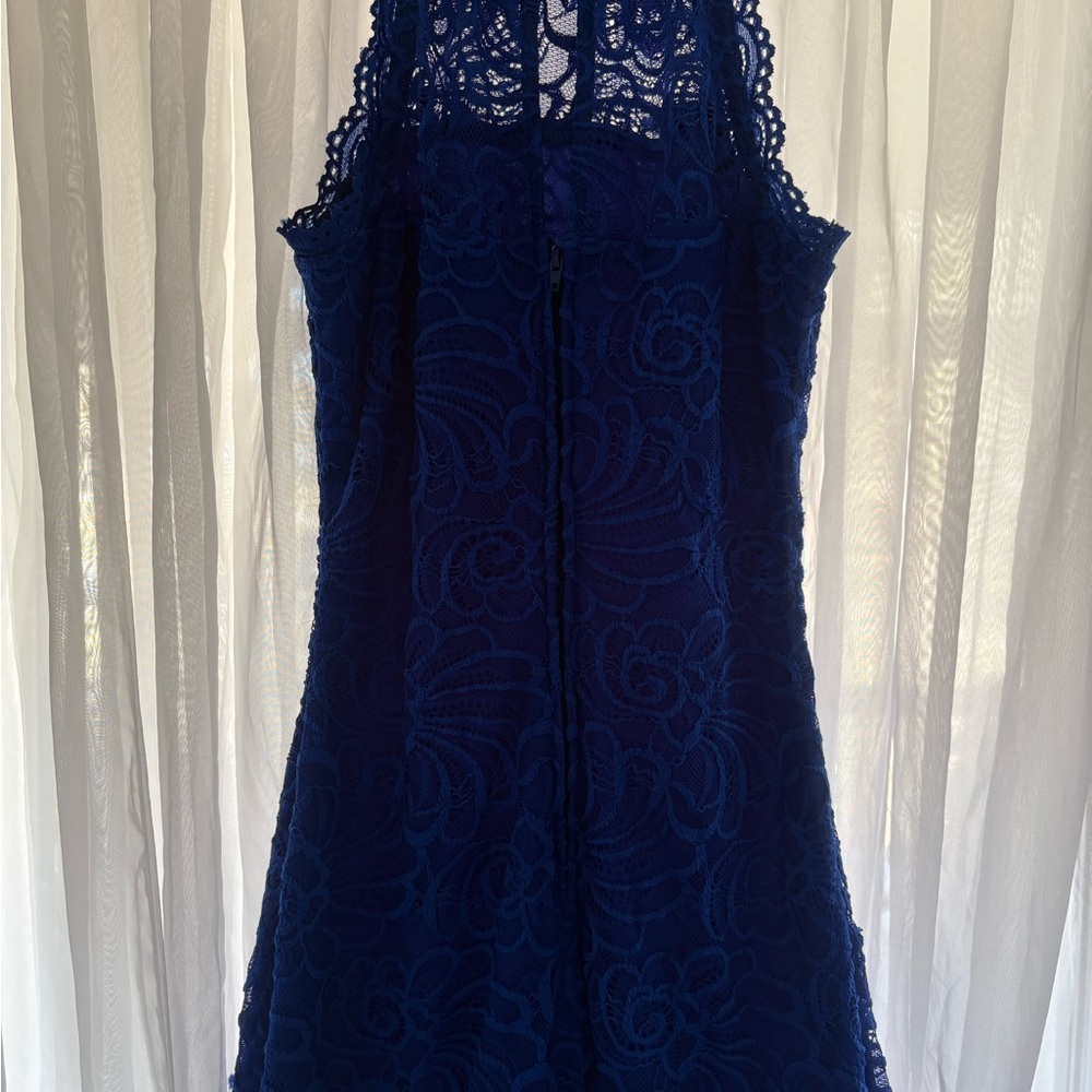 B Darlin Royal Blue Lace Dress